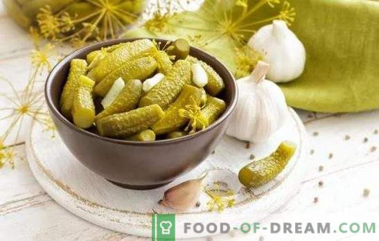 Harvest - brez izgub: hitri recepti za dekapiranje kumaric. Starinske skrivnosti in sodobni recepti za kumarice