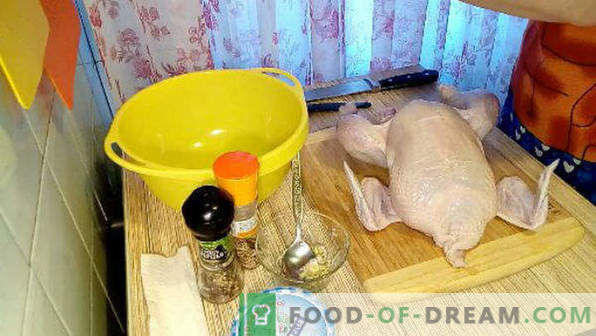 14 načinov za peko celotnega piščanca v pečici s hrustljavo, zlato skorjo, izbor najboljših receptov