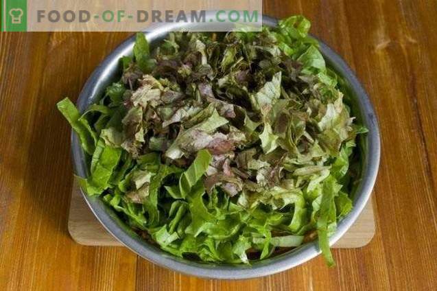 Lean salata z ocvrtimi gobami