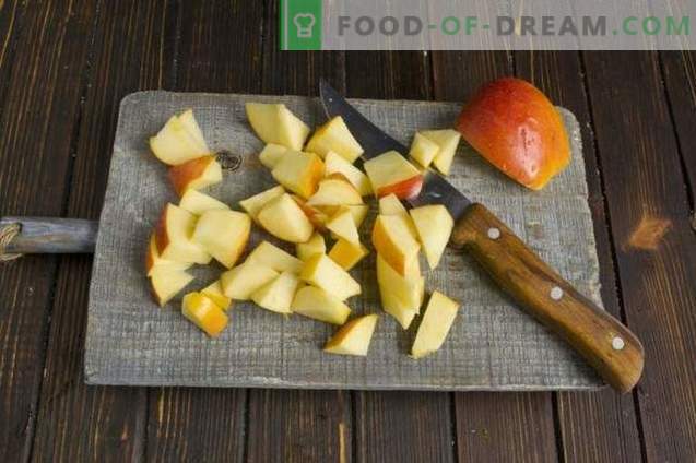 Jabolčni buča s fizalisom, jabolki in pomarančo