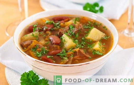 Juha s fižolom in mesom: kako kuhati okusno juho iz fižola? Preprosti recepti za juho z fižolom in mesom