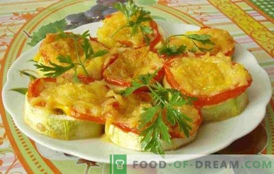Hitri recepti za zelenjavne jedi za pečico: bučke s paradižnikom in ne samo! Ideje za hiter recept za bučke in paradižnik v pečici