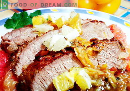 Viande cuite au four - les meilleures recettes. Comment cuire correctement et savourer la viande au four.