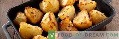 Aardappelen in landelijke stijl - de beste recepten. Hoe aardige en smakelijke aardappelen te koken in een land.
