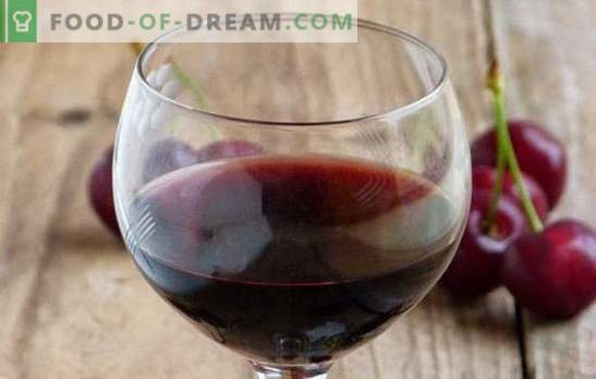 Vino iz češnje doma: glavne točke kuhanja vina. Recepti za domača vina češenj