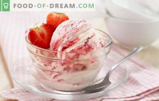 Homemade ice cream with strawberries - creamy taste of childhood. The best recipes for homemade ice cream with strawberries, subtleties and secrets