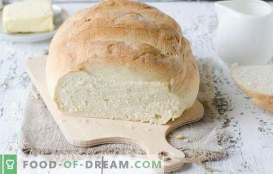 Beli kruh v pečici - okusne domače pecivo. Najboljši recepti za beli kruh v pečici na vodi, mleku, jogurtu