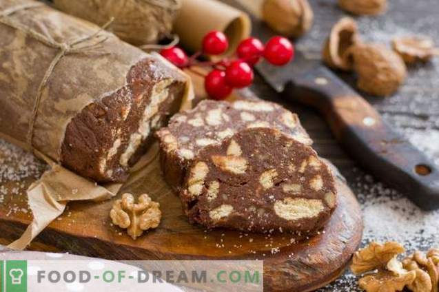 Čokoladna klobasa - sladica brez peke