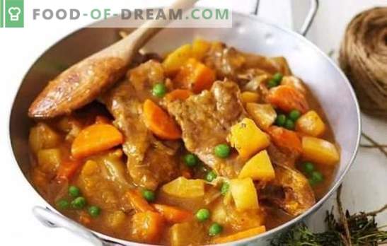Khashlama s krompirjem - krepko orientalsko jed. Hašlama recepti s krompirjem in govedino, jagnjetino, piščancem in svinjino