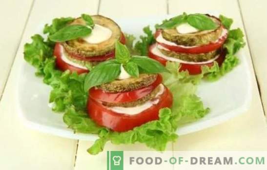 Prigrizki s paradižnikom - originalna jed iz enostavnih izdelkov! Dokazani prigrizki bučk z paradižnikom: prepražimo, kuhamo in pečemo