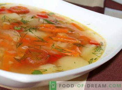 Zelenjavna juha - najboljši recepti. Kako pravilno in okusno kuhati zelenjavno juho.
