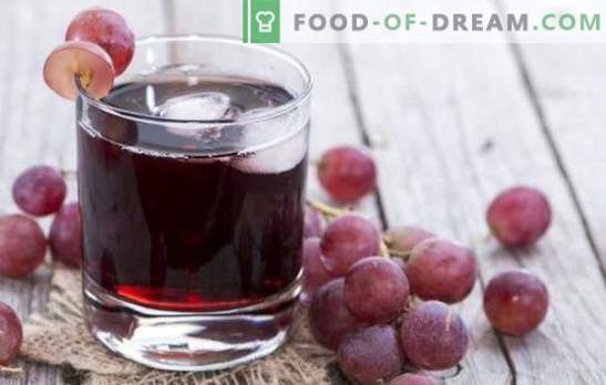 Grape juice for the winter at home: how to do it correctly? The best recipes of grape juice for the winter from the pan or juicer