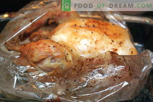 Piščanca v rokav - najboljši recepti. Kako pravilno in okusno kuhati piščančje rokav za peko.