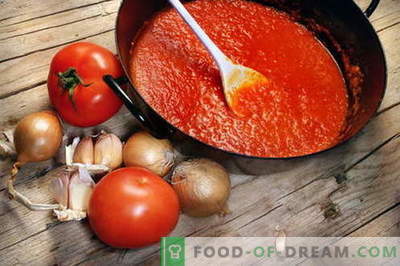 Доматен сос - най-добрите рецепти. Как правилно и да се готви доматен сос.
