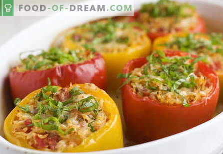 Paprika z mesom je najboljši recept. Kako pravilno in kuhati polnjene paprike.