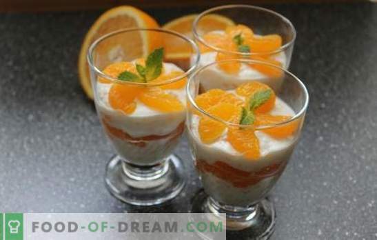 Hitre in okusne sladice z mandarinami
