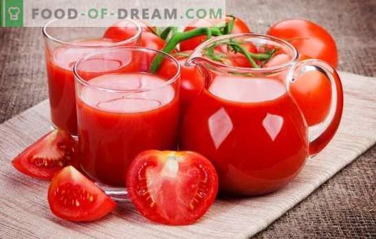 Izdelava paradižnikovega soka doma: naravna, z zelenjavo, jabolki ali začimbami. Metode priprave paradižnikovega soka za zimo doma