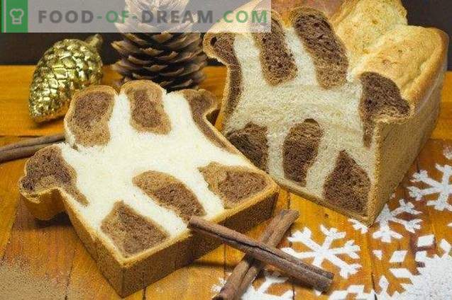 Leopard brioche - sladki kruh za božič