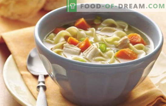 Enostavne jušne juhe - 7 najboljših receptov. Kako kuhati preprosto juho za vsak dan: gobe, piščanca, ribe itd.