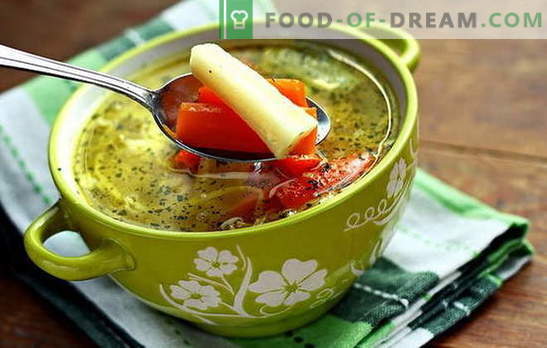 Suha zelenjavna juha - za vegetarijance in post. Recepti za zelenjavno juho
