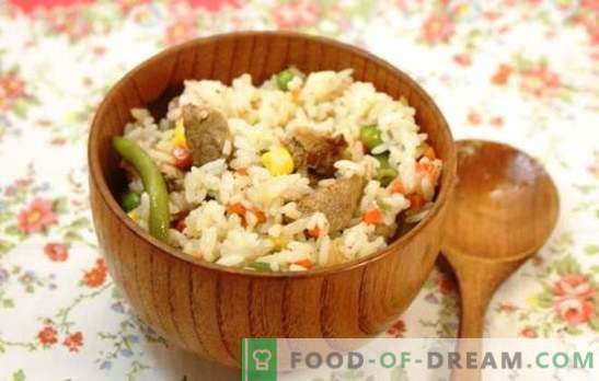 Riž z mesom v počasnem štedilniku: od pilava do paella. Recepti priljubljenih riževih jedi z mesom v počasnem štedilniku: preprosti in izvirni