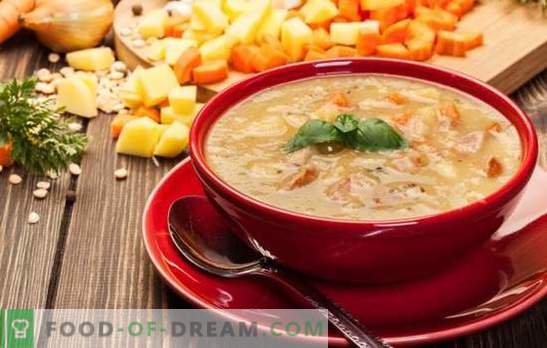 Grozdne juhe s klobaso: preprosti recepti. Presenetljivo mnogostranska grahova juha s klobaso - vsakič, ko se izkaže drugače!