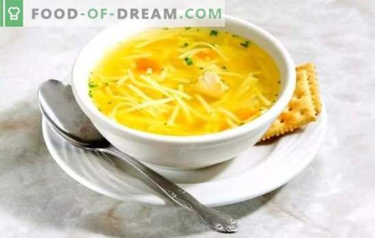 Noodle Soup: recept za tradicionalni prvi tečaj po korakih. Različice juhe z rezanci (korak za korakom)