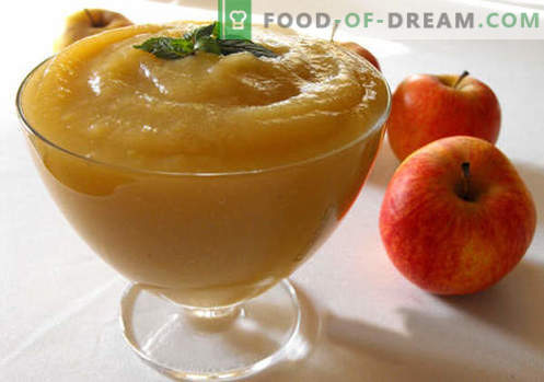 Applesauce - najboljši recepti. Kako pravilno in slastno kuhati jabolko.