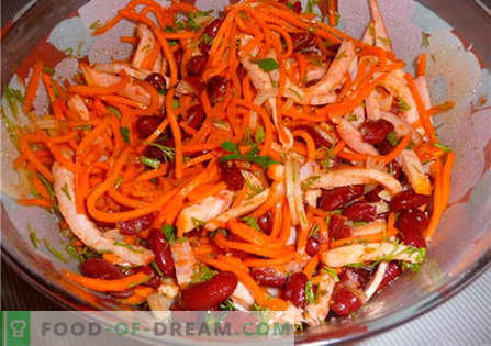 Корейска салата от моркови с боб - най-добрите рецепти. Как правилно и вкусно приготвена салата с корейски моркови и боб