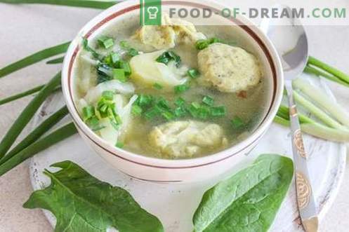 Sopa de verduras con albóndigas: ¡satisfactorio y saludable!