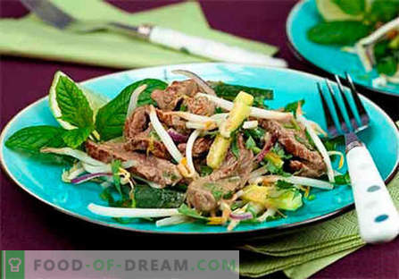 Salata iz govejega srca - najboljši recepti. Kako pravilno in okusno kuhati solate iz govejega srca.