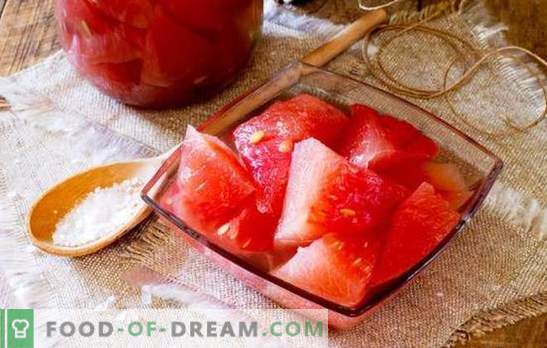 Dokazani recepti za okusne marinirane lubenice za zimo. Kako marinirati lubenice v bankah za zimo