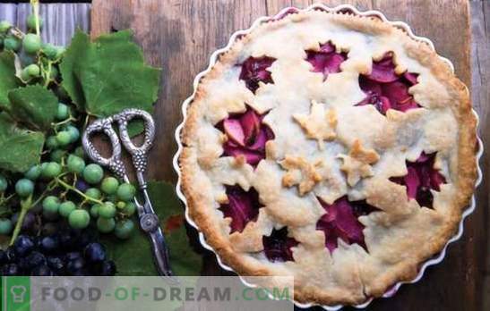 Grape Pie - vsi bodo srečni zanj! Recepti za pitne, piškotne, piškotne in kvasne pite z grozdjem