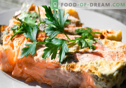 Pečeni losos so najboljši recepti. Kako pravilno in okusno kuhati lososa, pečen v pečici.