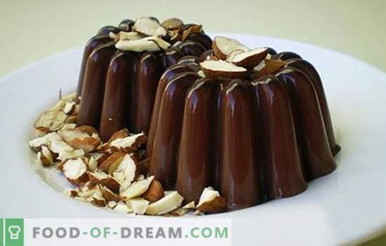 Čokoladni žele za ljubitelje lahkih receptov. Top 8 idej čokoladnega želeja: s skuto, kremnimi piškoti, bučo