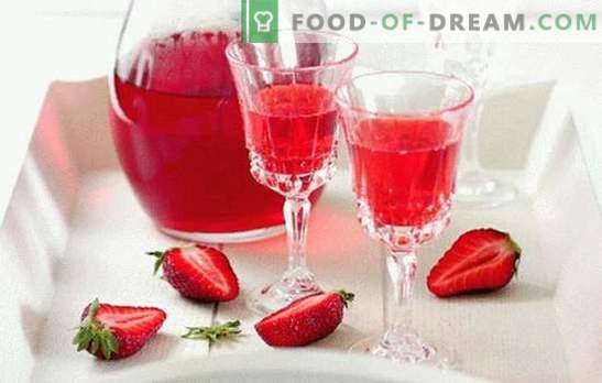 Strawberry liker doma - razen tekmovanja! Vse subtilije in recepti za pripravo likerja jagode doma
