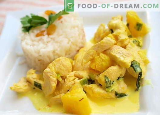 Curry Chicken - najboljši recepti. Kako pravilno in okusno kuhati curry piščanca.