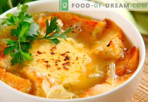 Francoska čebulna juha - dokazani recepti. Kako pravilno in okusno kuhati francosko čebulo juho.