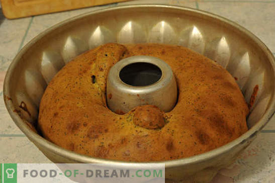 Foto-recept za pito z makom: vedno uspešno pečenje! Tudi otrok lahko pripravi makovo torto: fotografijo po korakih vseh stopenj
