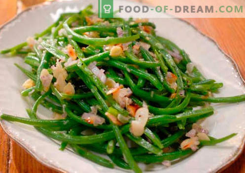 Zelena fižolova solata - prvih pet receptov. Kako pravilno in okusno kuhano solato iz zelenega fižola.