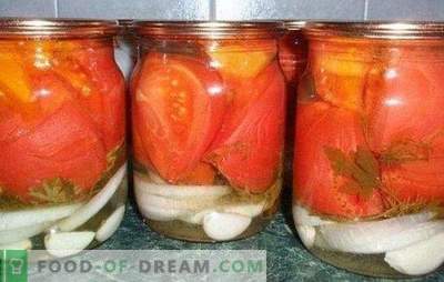Griezti tomāti ar ķiplokiem ir vienkāršs risinājums garšīgai sagatavošanai turpmākai izmantošanai. Dažādas receptes tomātu gatavošanai ķiploku daiviņās