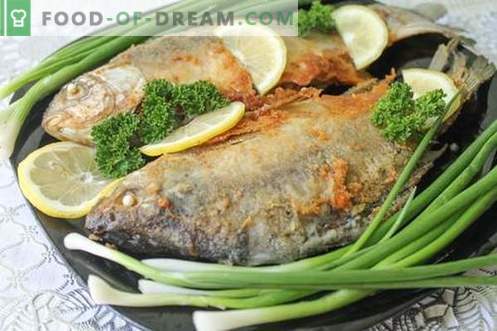 Dva izmed najbolj okusnih in hitrih receptov za kuhanje rečnih rib (crucian carp)