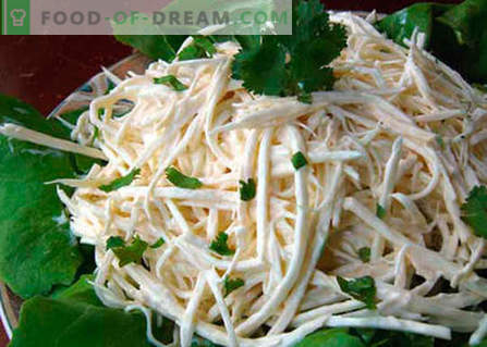 Zelena korenina iz celer - najboljši recepti. Kako pravilno in okusno kuhano solato s korenom zelene.