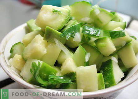 Salata z bučkami - najboljši recepti. Kako pravilno in okusno pripraviti solato iz bučk.
