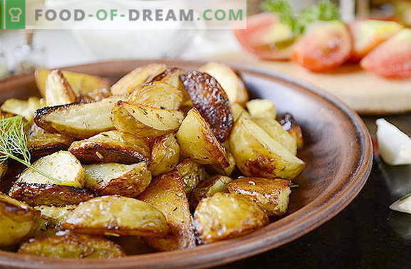 Recept za okusen krompir v podeželskem slogu v 25 minutah