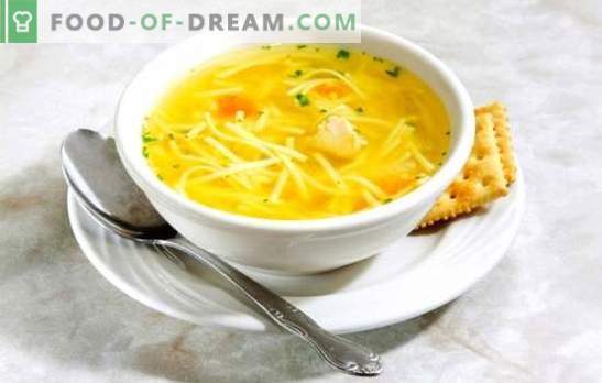 Piščančja juha z rezanci - lahka juha. Najboljši recepti za juho iz piščančjih rezancev: drobovino, jajce, sir, paradižnik