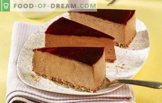 Cheesecake without baking is a tempting delicacy. The best recipes for cheesecake without baking with mascarpone, cottage cheese, chocolate, Nutella