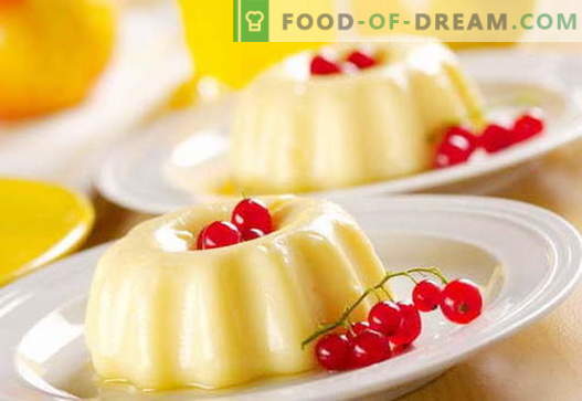 Puding vanilije - najboljši recepti. Kako pravilno in okusno kuhamo vanilijev puding.