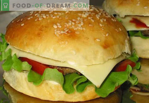 Hamburgerji so najboljši recepti. Kako pravilno in okusno kuhati hamburger buns