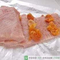 Pastel de carne de cerdo con albaricoques secos
